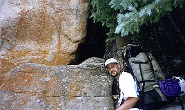 The entrance to the cave.