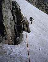 Starting out acroos the snow.